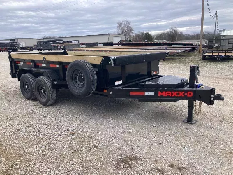 2026 MAXX-D 83X14 TANDEM 14K DUMP W/ SLIDE IN RAMPS & SPARE
