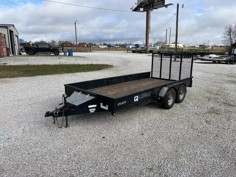 2014 80x16 7K Rice Solid Side Utility w/ 4' Gate