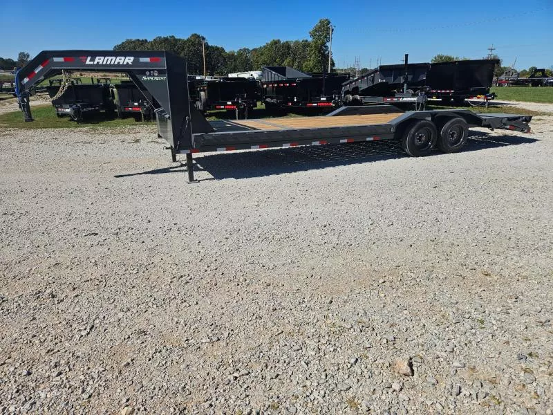 2026 Lamar 102X26 TANDEM 16K GOOSENECK EQUIPMENT W/MAX RAMPS & 8K AXLES