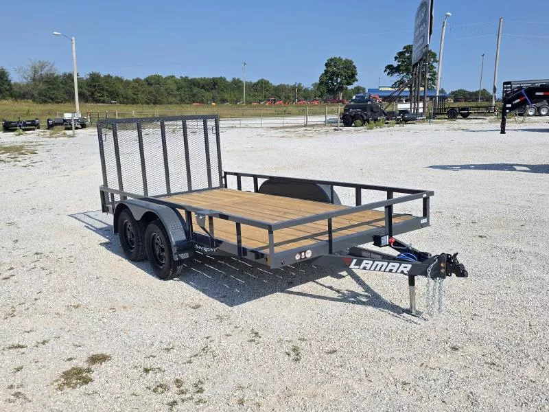 2026 LAMAR 83 X 14 TANDEM UTILITY W/ 4' RAMP GATE/ 83X14
