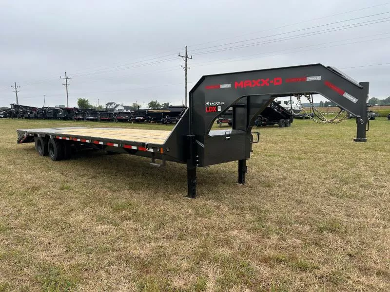 2026 MAXX-D 102x32 Tandem 25.9K GN Flatbed w/ Max Ramps, 2-Speed Jacks, & 15K Axles w/ EOH Brakes