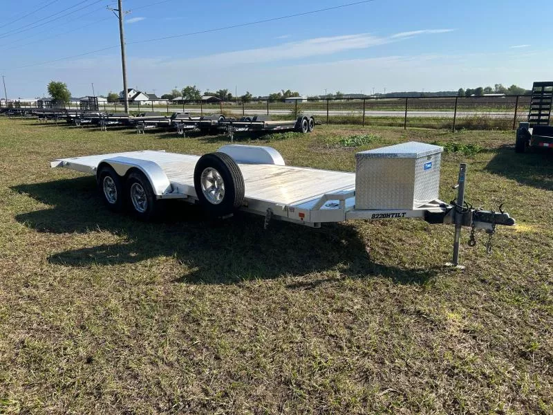 2022 Aluma 82x22 Tandem 10K Aluminum Tilt Carhauler