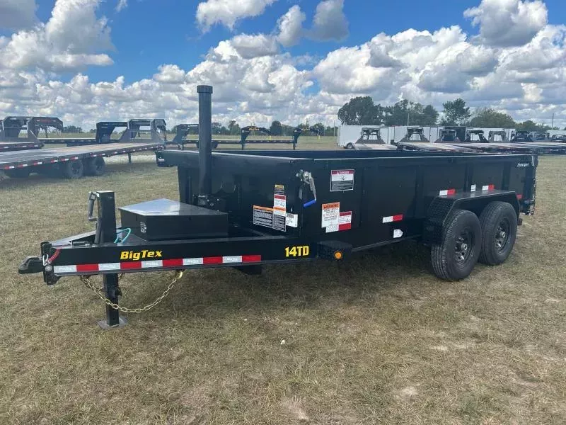 2026 Big Tex 83x14 Tandem 14K Telescopic Dump w/ 2' Sides