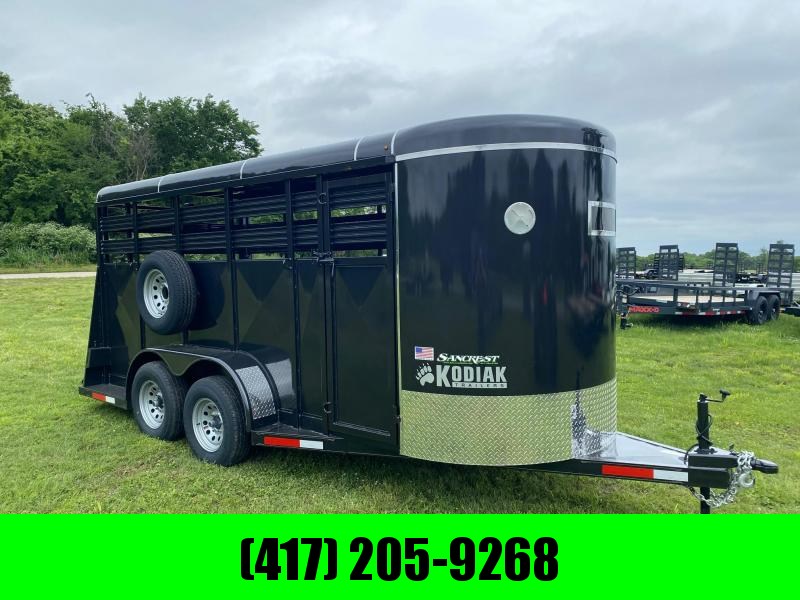 2022 Kodiak 6x16 Tandem 7K Livestock Trailer Stock Trailers For Sale Classifieds for Horse