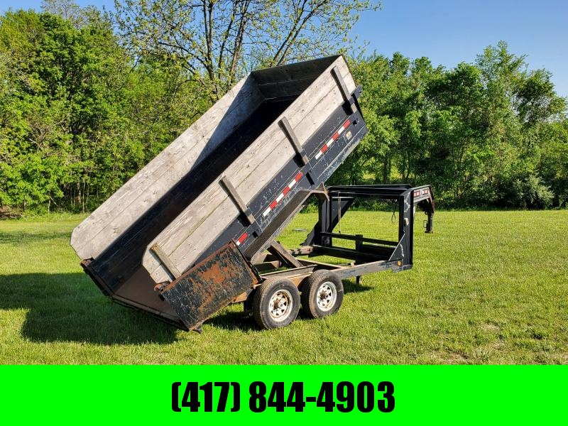 2008 PJ Trailers 83 X 14 GOOSENECK DUMP TRAILER W/ 2-7000LB AXLES 2008 PJ Trailers 83 X 14 GOOSENECK DUMP TRAILER W/ 2-7000LB AXLES