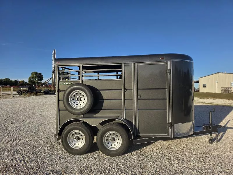 2026 CALICO TRAILER 6 X 12 X 6'X6" TALL BUMPER PULL 2 HORSE SLANT
