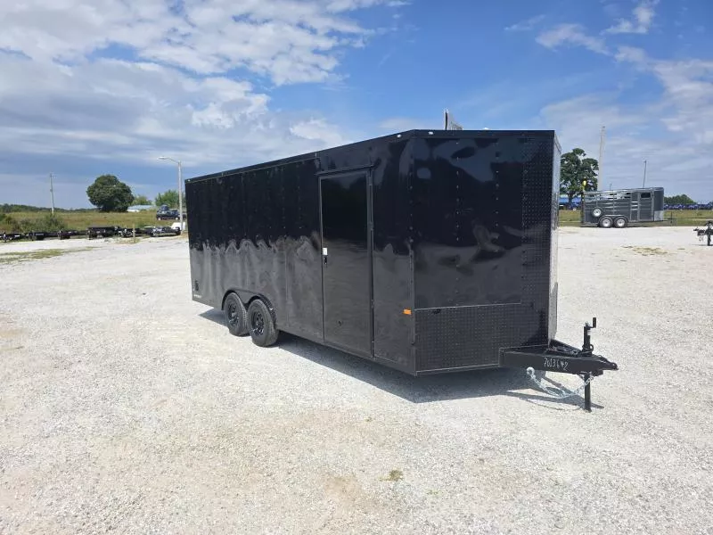 2026 Rock Solid 8.5x20 Tandem 10K Cargo w/ 7' Interior Height & Ramp Door