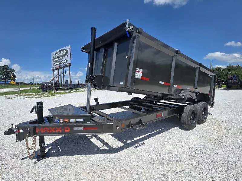 2026 MAXX-D 83 X 16 DTX TANDEM TELESCOPIC DUMP W/ 4' SIDES/ 7GA FLOOR/ 10GA SIDES/ SLIDE IN RAMPS