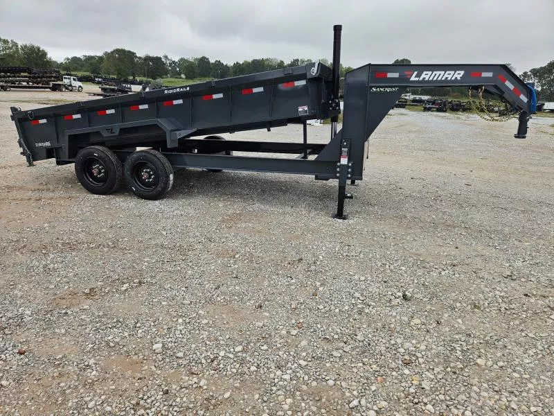 2026 Lamar 83X16 TANDEM 16K GOOSENECK DUMP W/8K AXLES 7 GAUGE FLOOR & 24" SIDES