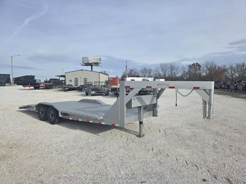 2025 Imperial Trailer 102 X 24 SPLIT TAIL / CUSTOM RAMPS / ALUM. WHEELS