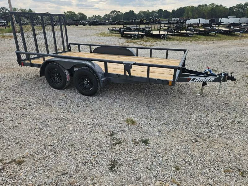 2026 Lamar 83X14 TANDEM 7K PIPETOP UTILITY W/4' SPRING GATE 