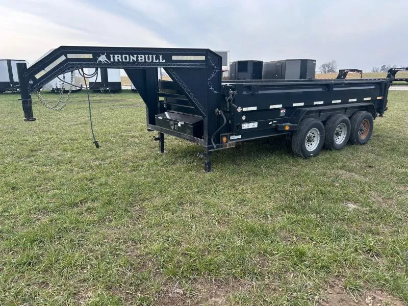 2017 Iron Bull 83x16 Triple 21K GN Dump w/ 2' Sides