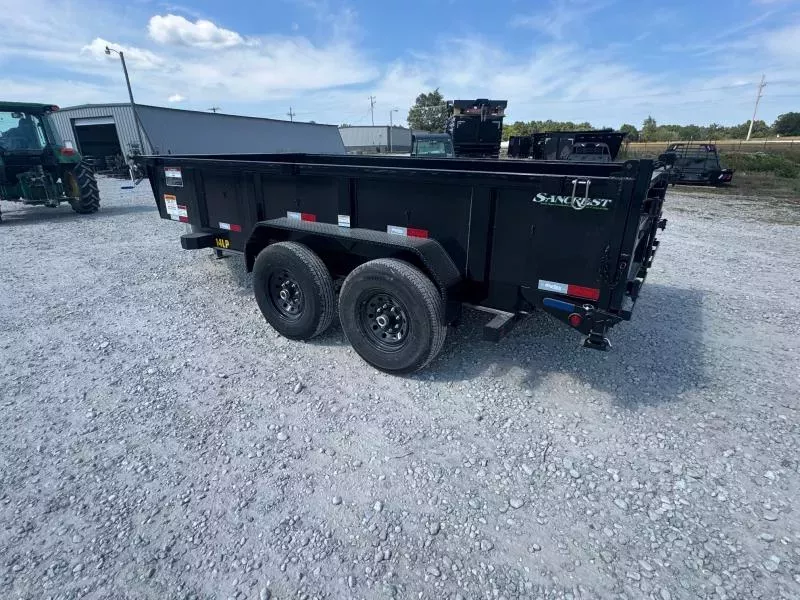2026 Big Tex Trailers 14LP 83x14 Tandem 14K  Dump Trailer W/2' Sides and Slide In Ramps