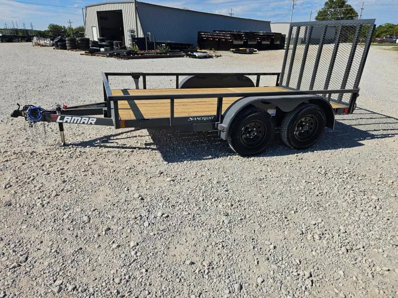 2026 Lamar 77X12 TANDEM 7K PIPETOP UTILITY W/4' SPRING GATE