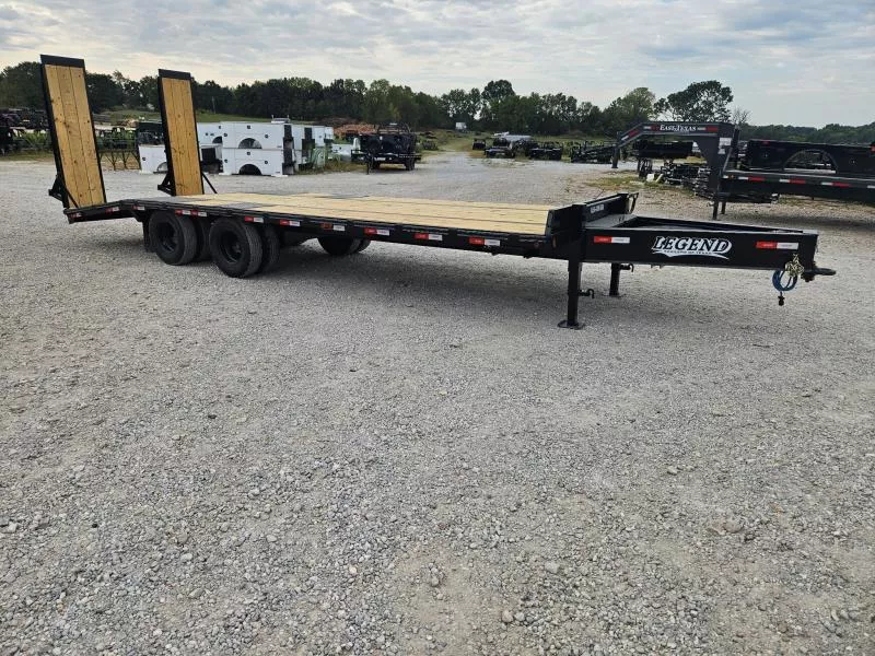 2025 Legend 102X25 TANDEM DUAL DECKOVER TRAILER W/10K AXLES 14PLY TIRES 5' WOOD FILLED DOVE & WOOD FILLED STAND UP RAMPS