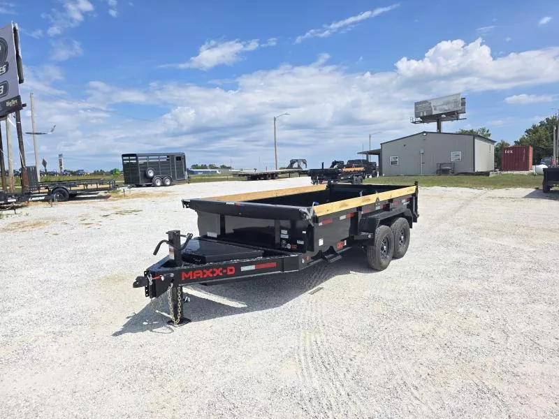 2026 MAXX-D 83X14 TANDEM 14K DUMP TRAILER W/ SPARE, 10GA FLOOR/SIDES, 18" SIDES & SLIDE IN RAMPS
