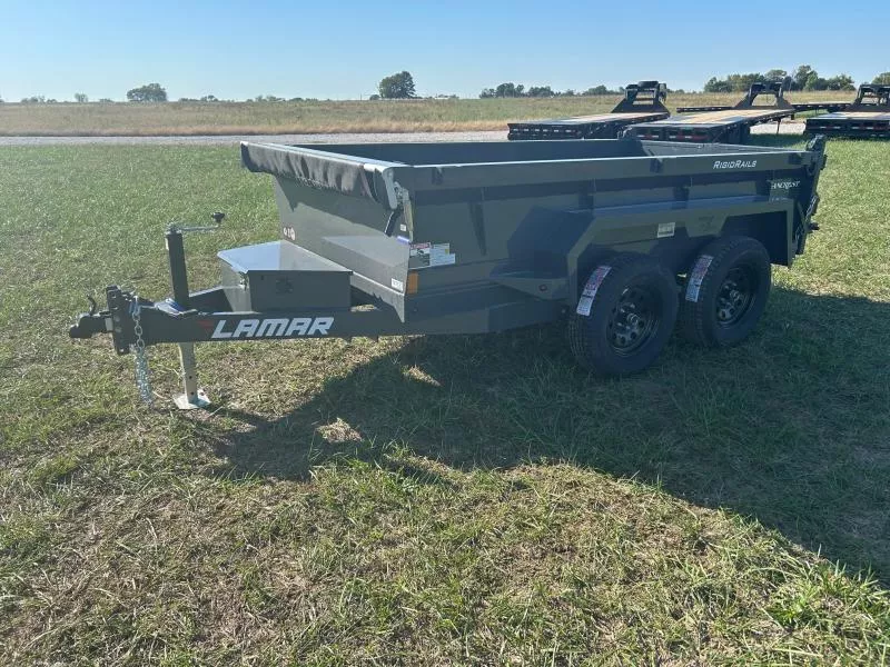 2026 Lamar 5x10 Tandem 7K Dump w/ 18" Sides & Slide In Ramps