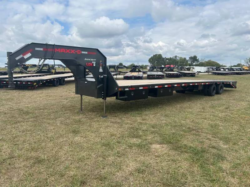 2026 MAXX-D 102x40 Tandem 25.9K GN Flatbed w/ Mega Ramps, Hydraulic Jacks, & EOH Brakes