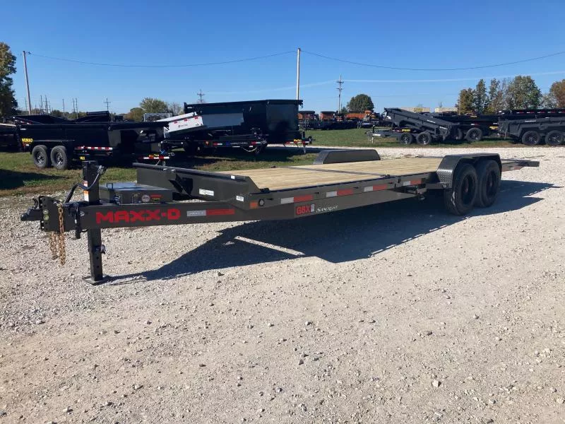 2026 MAXX-D 83X24 TANDEM 17.5K TILT W/ 8' STATIONARY DECK, 16' TILT DECK & TOOL BOX