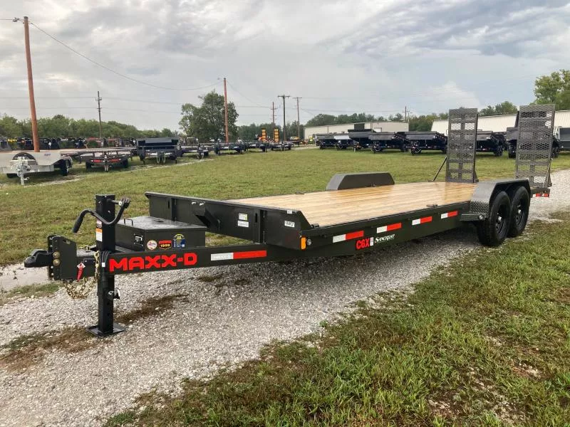2026 MAXX-D 83X24 TANDEM 15K EQUIPMENT W/ 2' DOVE, STAND UP RAMPS & TOOL BOX