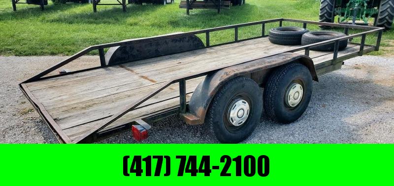2002 USED 77X16 TANDEM 7K UTILITY TRAILER 2002 USED 77X16 TANDEM 7K UTILITY TRAILER