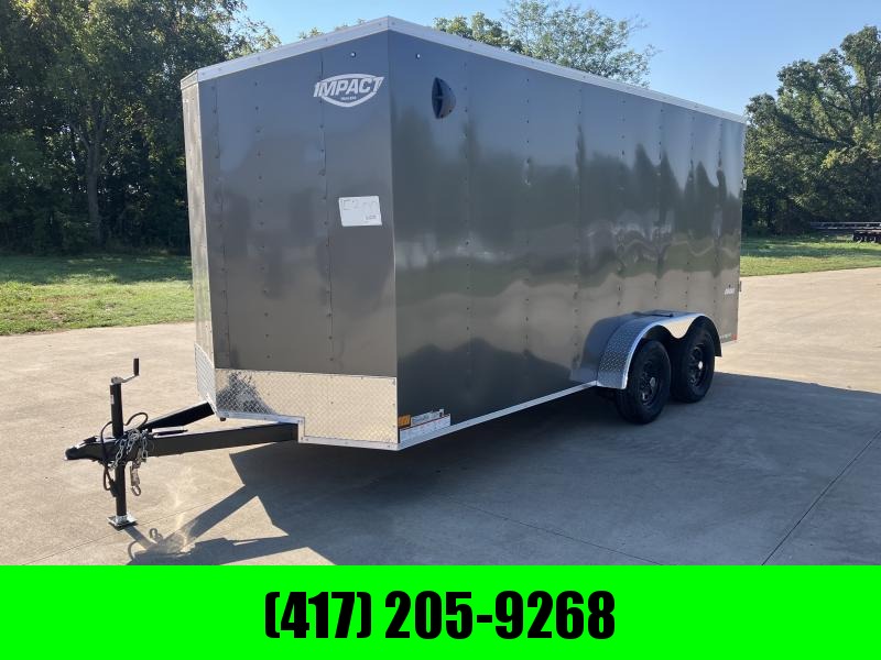 2023 IMPACT 7x16 TANDEM CARGO W/ 7' HEIGHT AND SIDE DOOR 2023 IMPACT 7x16 TANDEM CARGO W/ 7' HEIGHT AND SIDE DOOR