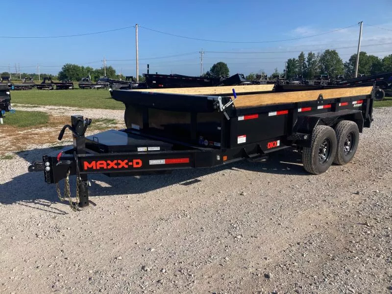 2026 MAXX-D 83X14 TANDEM 14K DUMP W/ 18" SIDES, TARP & SLIDE IN RAMPS