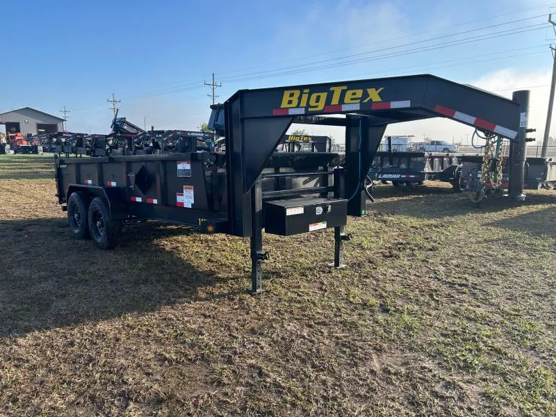 2026 Big Tex 83x16 Tandem 15.9K GN Dump w/ 2' Sides & Slide In Ramps