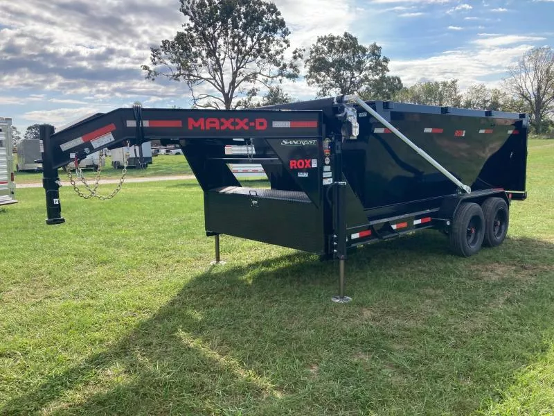 2026 MAXX-D 83X14 TANDEM 18K GN ROLL OFF W/ HYDROJACKS, 22K WINCH, POWER TRAP & WIRELESS REMOTE