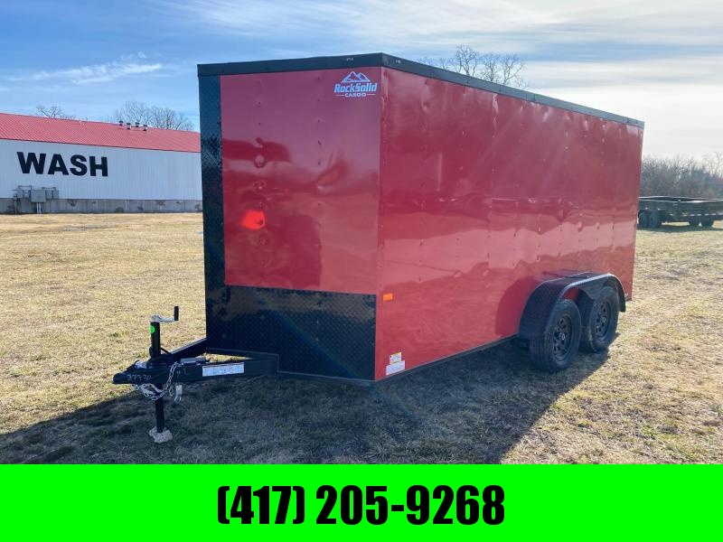 2022 Rock Solid 7x14 Tandem 7k Blackout Cargo With Ramp Door 2022 Rock Solid 7x14 Tandem 7k Blackout Cargo With Ramp Door