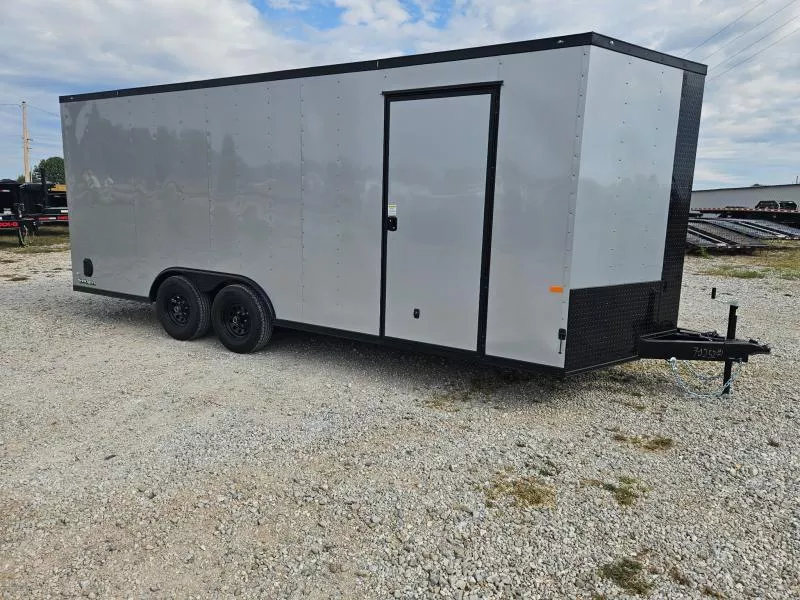 2026 Rock Solid 8.5X20 TANDEM 10K CARGO W/BLACKOUT TRIM 7' HEIGHT & RAMP DOOR