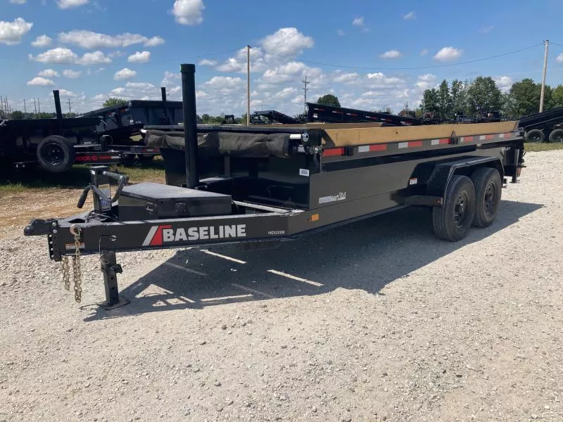 2026 Baseline By Diamond C 82x16 TANDEM 16K TELESCOPIC DUMP W/ 20" SIDES, SLIDE IN RAMPS & 14 PLY TIRES