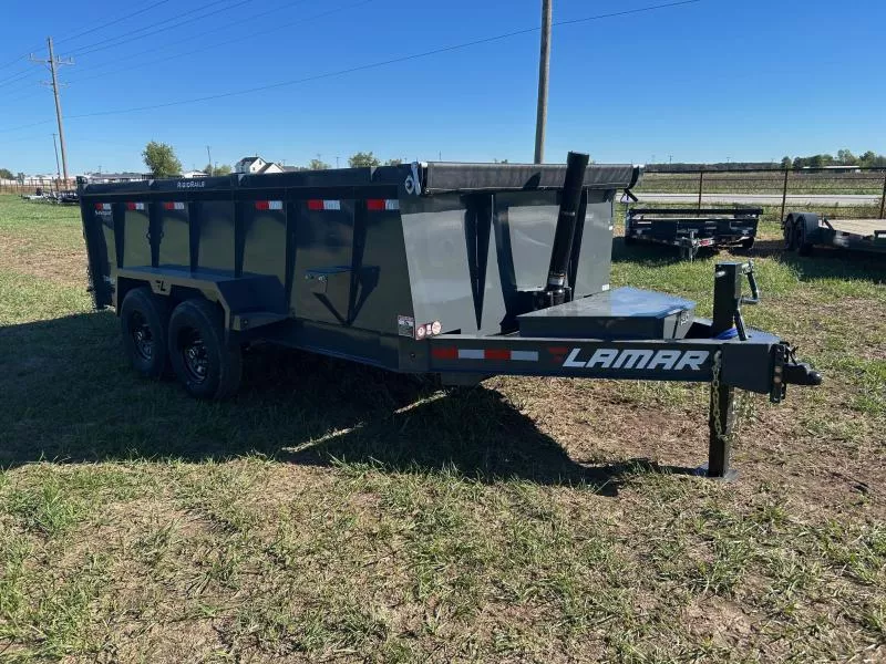 2026 Lamar 83x14 Tandem 14K Telescopic Dump w/ 3' Sides & 7 Gauge Floor