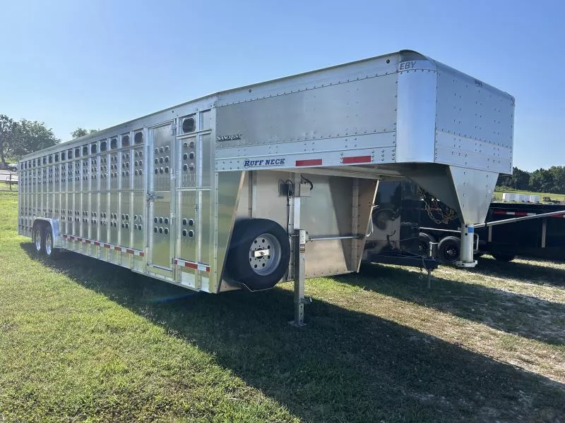 2026 EBY 2023 EBY RUFF NECK PUNCH SIDES 8X32 ELEC/HYD BRAKES 25000 GVWR Stock / Stock Combo Trailer