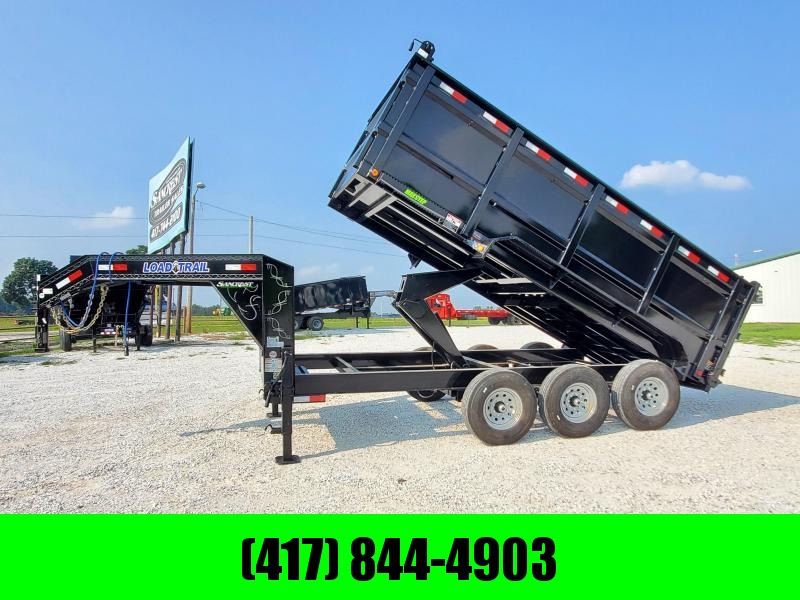 2022 Load Trail 83" x 16' Triple Axle Gooseneck Dump Trailer w/ 4ft