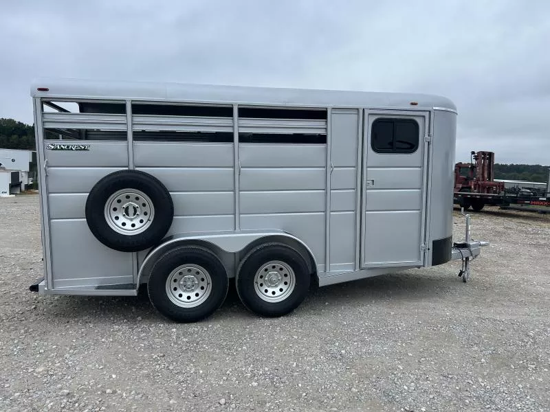 2026 Calico Trailers 3 HORSE SLANT BUMPER PULL Stock / Stock Combo Trailer
