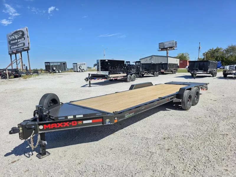 2026 MAXX-D 83X24 TANDEM 15.4K W/ MAX RAMPS, 4' DOVE & SPARE