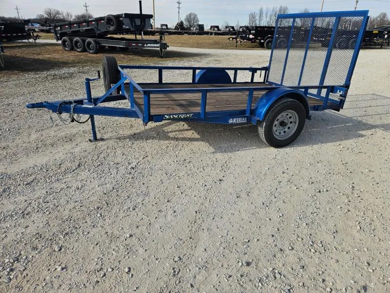 2023 Kodiak 76X10 SINGLE AXLE UTILITY W/4' SPRING GATE & SPARE