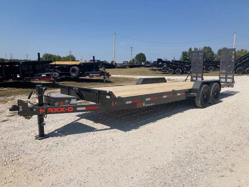 2026 MAXX-D 83X24 TANDEM 15K EQUIPMENT W/ STAND UP RAMPS & TONGUE MOUNT TOOLBOX
