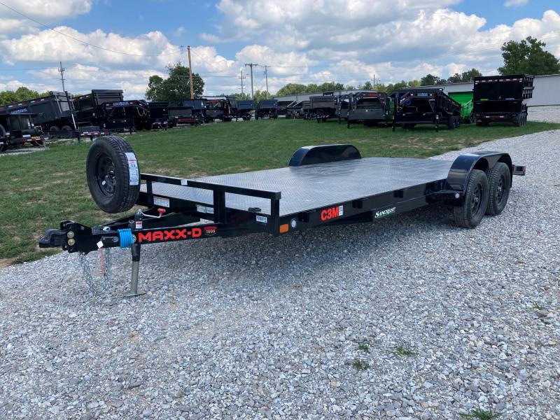 2023 MAXXD 83X20 TANDEM 7K CARHAULER W/ STEEL DECK & SLIDE IN RAMPS