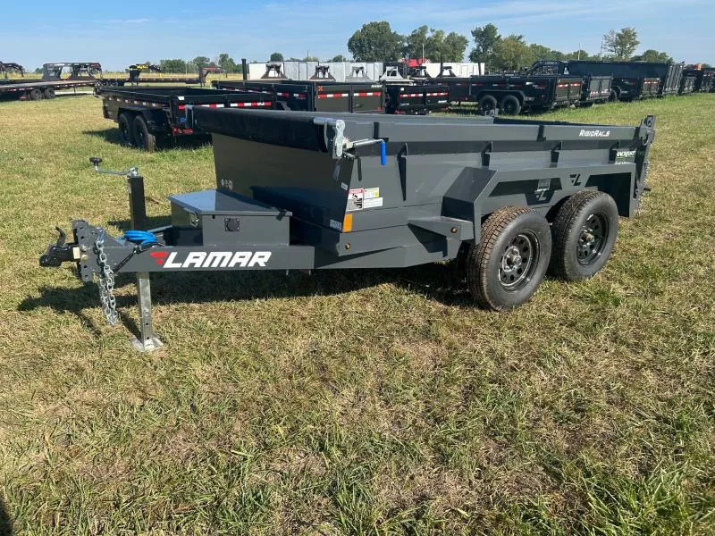 2026 Lamar 60x10 Tandem 7K Dump w/ 18" Sides & Slide In Ramps