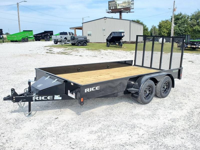 2022 RICE 82 X 14 STEALTH SOLID SIDES REAR RAMP UTILITY TRAILER 2022 RICE 82 X 14 STEALTH SOLID SIDES REAR RAMP UTILITY TRAILER