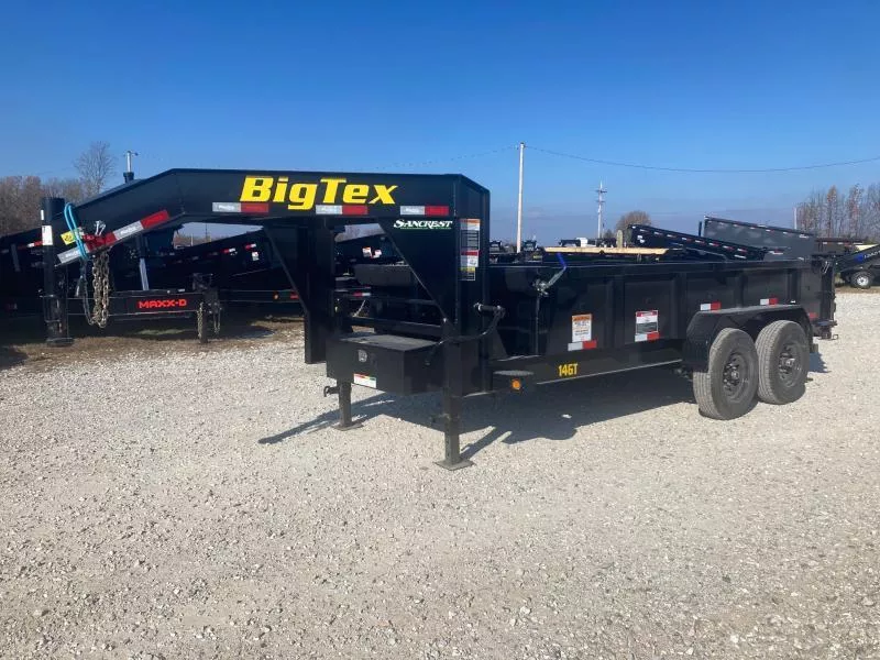 2025 Big Tex 83x14 TANDEM 15.9K GN TELESCOPIC DUMP W/ 24" SIDES & SLIDE IN RAMPS