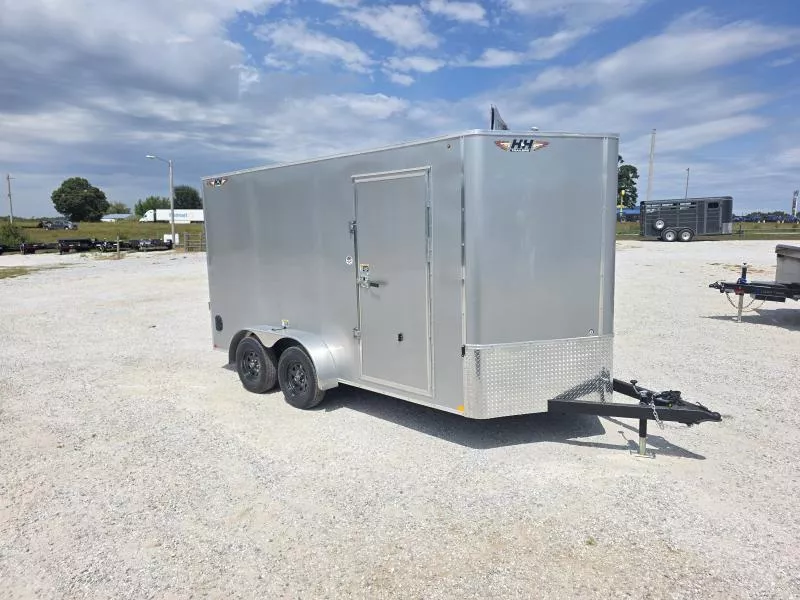 2025 H & H 7 X 14 TANDEM 7K CARGO w/ RAMP DOOR / 7' INTERIOR HEIGHT