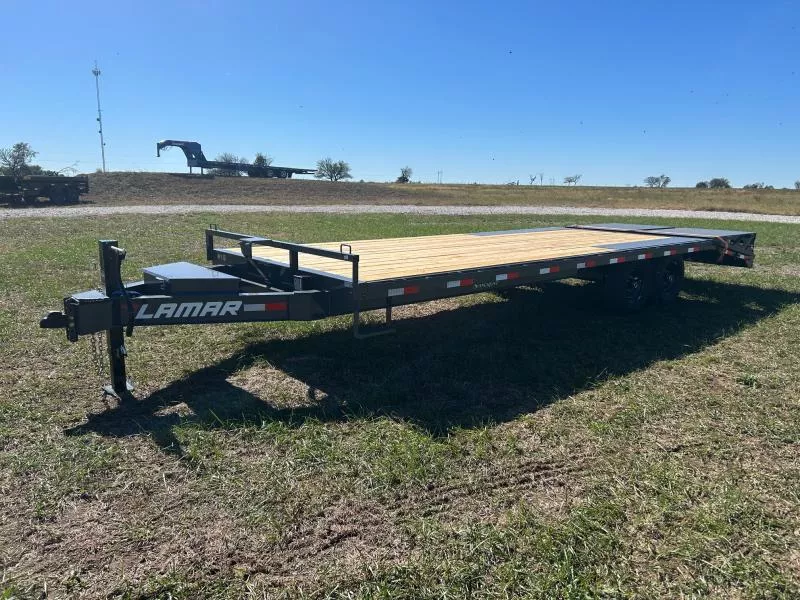 2026 Lamar 102x24 Tandem 14K Deckover w/ 5' Dove & Max Ramps