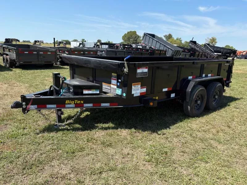 2026 Big Tex Trailers 14LP 83x16 Tandem 14K  Dump Trailer W/2' Sides and Slide In Ramps