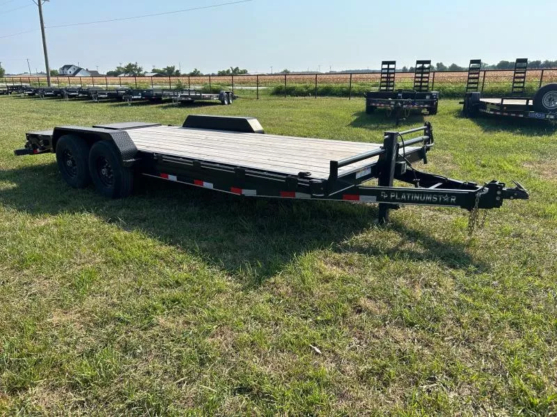 2022 Platinumstar 83x20 Tandem 14K Equipment Trailer w/ Max Ramps & 14 Ply Tires
