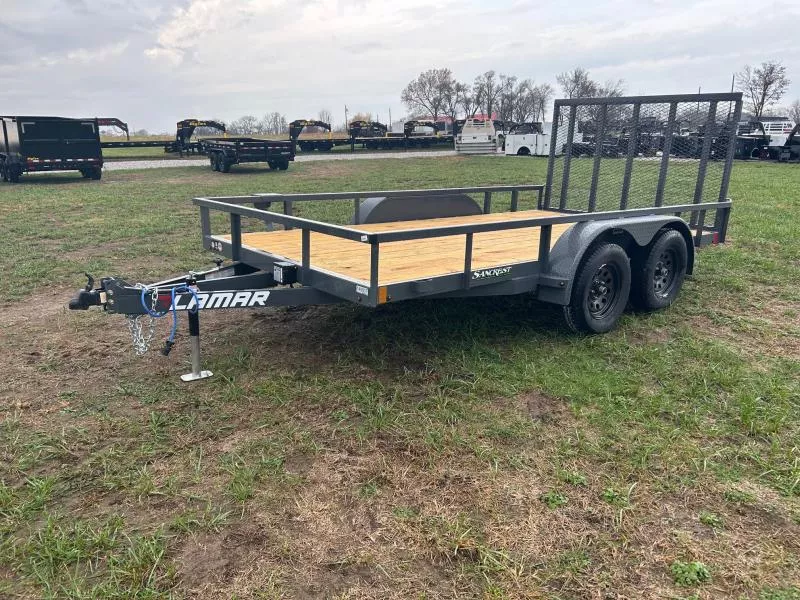 2026 Lamar 83x14 Tandem 7K Utility w/ 4' Ramp Gate