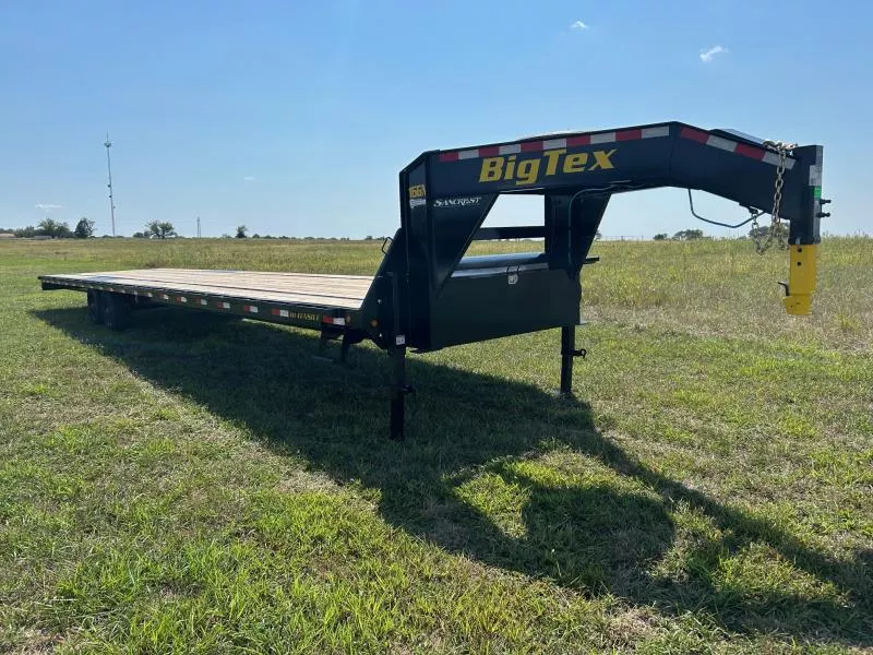 2026 Big Tex 102x40 Tandem 17.5K GN Flatbed w/ Slide In Ramps & Sliding Ratchet Rail