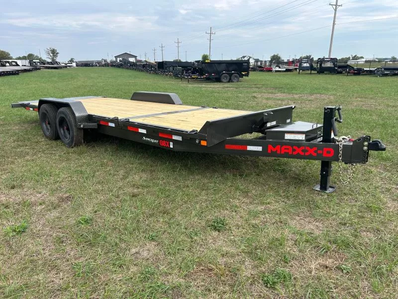 2026 MAXX-D 83x22 Tandem 17.5K Gravity Tilt w/ Toolbox & 6' Stationary Deck